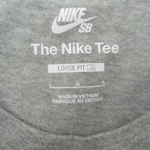 Nike SB Skate Long Sleeve Shirt Mens Size Large Grey Heather NEW - Picture 6 of 8